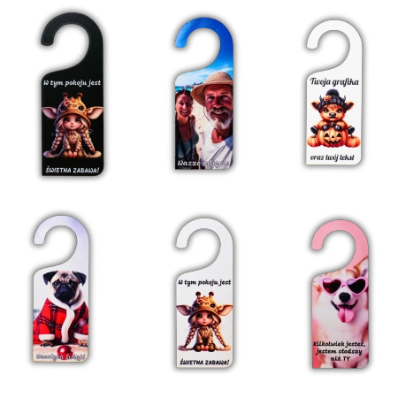 Zawieszka na drzwi - twoja grafika i tekst - 20cm