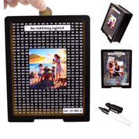 Skarbonka wykreślana przezroczysta - z twoją grafiką, Wakacyjna - Czarna