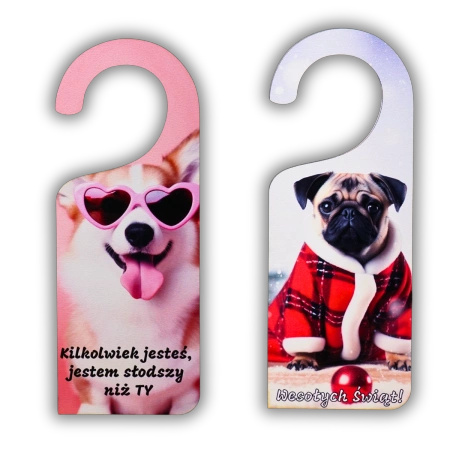 Zawieszka na drzwi - twoja grafika i tekst - 20cm