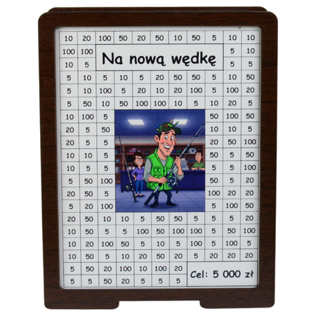 Skarbonka wykreślana - z twoją grafiką, dowolny cel