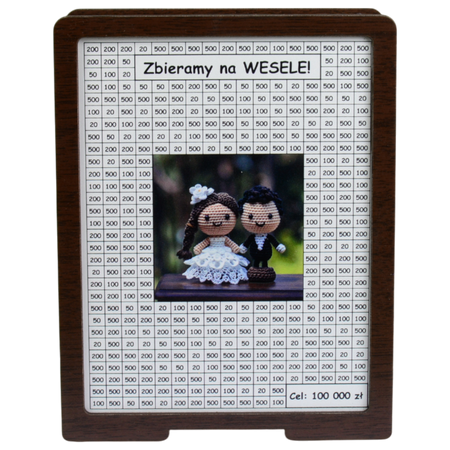 Skarbonka wykreślana - z twoją grafiką, dowolny cel