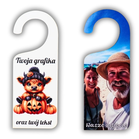 Zawieszka na drzwi - twoja grafika i tekst - 20cm